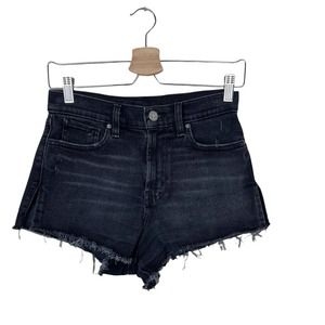 Urban Outfitters BDG Black High Rise Cut Off Jean Shorts